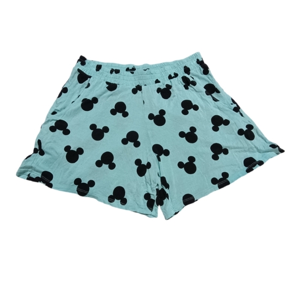 Disney Other - Disney Aqua and Black Mickey Mouse Patterned Pajamas Bottoms